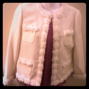 Roberto Verino blazer in white tweed